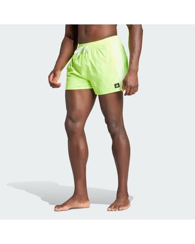 adidas 3-stripes Clx Very-short-length Swim Shorts - Green