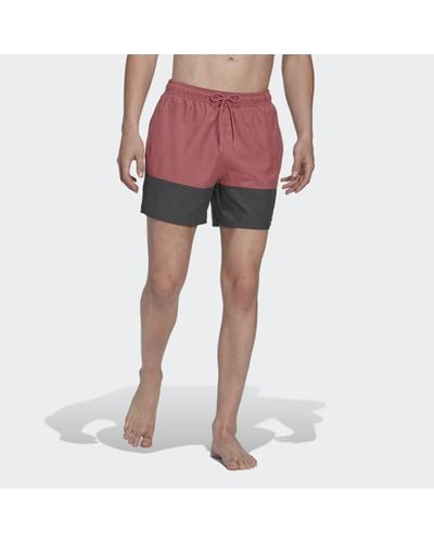 adidas Colorblock Swim Shorts Short Length - Pink