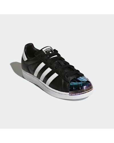 adidas Superstar Metal Toe Shoes in Black - Lyst