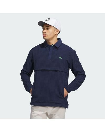 adidas Ultimate365 Tour Wind.Rdy Quarter Zip Sweatshirt - Blue