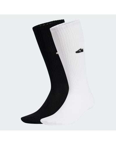 adidas Samba Crew Socks 2 Pairs - Black