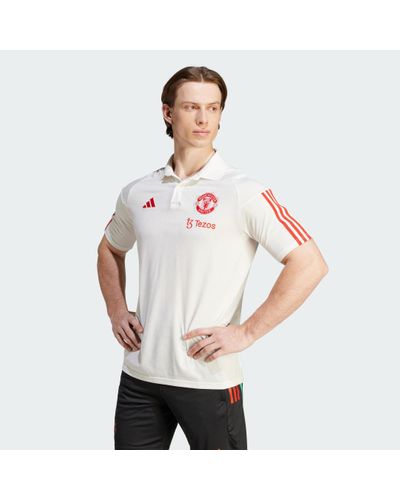 adidas Manchester United Tiro 23 Poloshirt - Wit