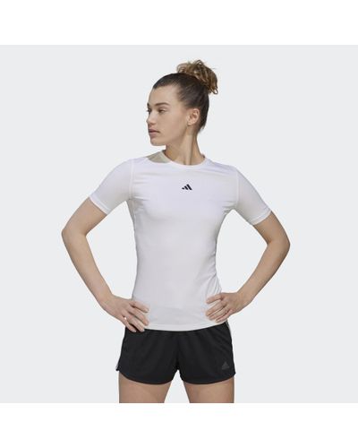 adidas Techfit Training T-Shirt - White