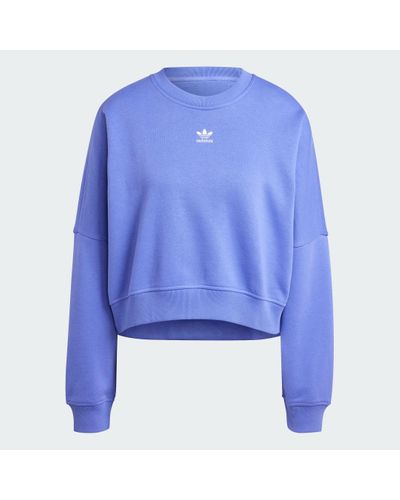 adidas Essentials Crew Fleece Sweatshirt - Blue