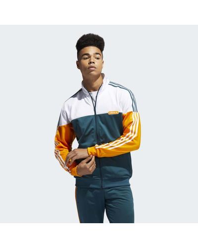 turquoise adidas jacket