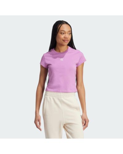 adidas Essentials Slim T-Shirt - Purple
