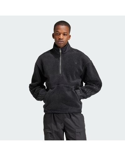 adidas Premium Essentials+ Sweater Met Halflange Rits - Zwart