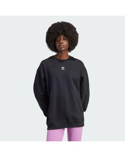 adidas Essentials Oversized French Terry Sweatshirt - Black