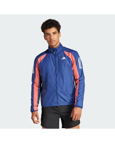 adidas Own The Run Colorblock Jacket - Blue