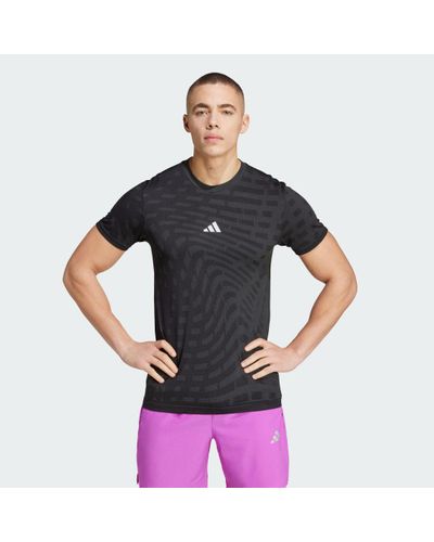 adidas Gym+ Training Seamless T-Shirt - Blue
