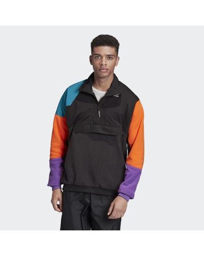 adidas Pt3 Fleece Jacket in Black for Men - Lyst