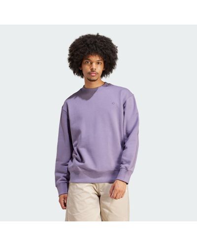 adidas Originals Adicolor Contempo Crew French Terry Sweatshirt - Purple