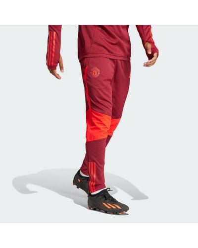 adidas Manchester United Tiro 23 Winterized Tracksuit Bottoms - Red