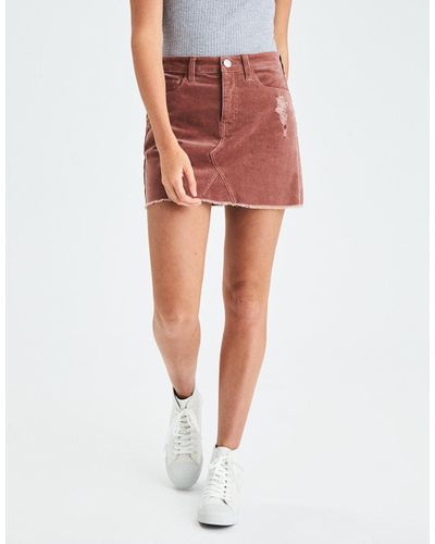 Yellow corduroy skirt american eagle clearance