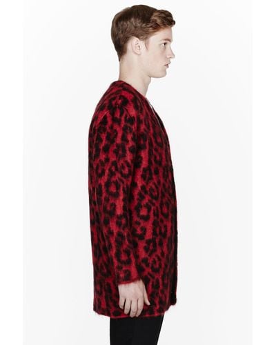 red leopard print sweater