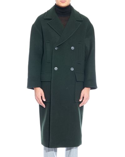 dark green coats