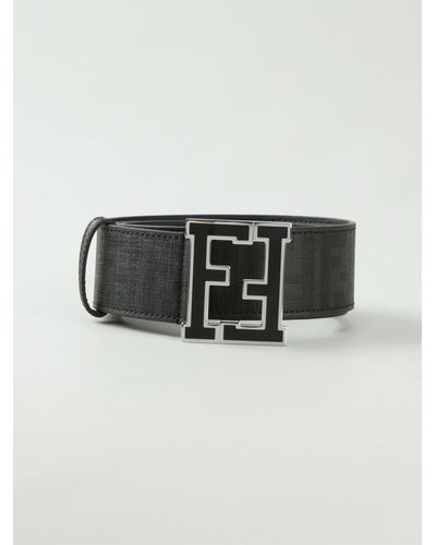 Fendi 'Zucca' Belt in Black for Men - Lyst