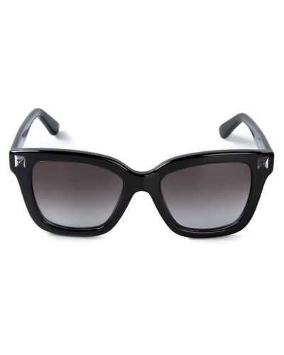 Valentino 'Rockstud' Sunglasses in Black - Lyst