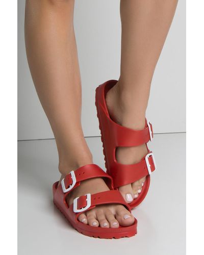 red birkenstocks eva