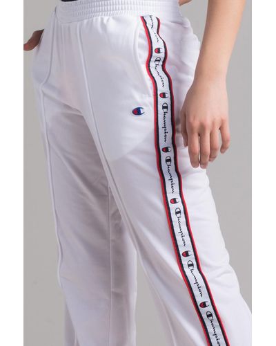 white champion track pants