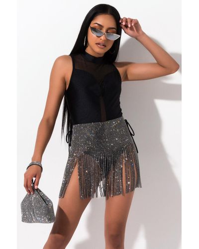 rhinestone fringe belt