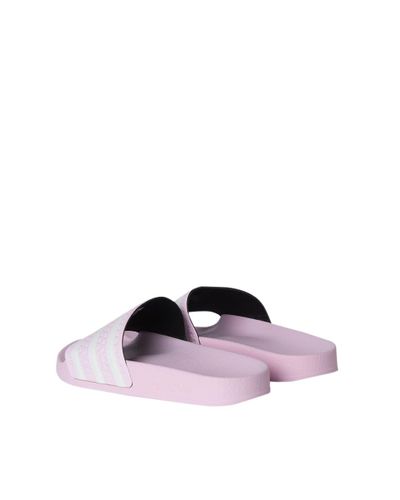 pink adilette slides