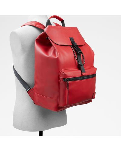 aldo red backpack