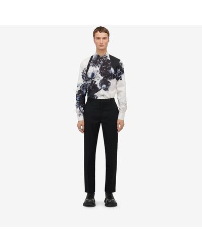 Alexander McQueen Multicoloured Harness Dutch Flower Shirt - Black