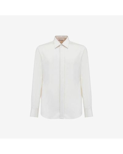 Alexander McQueen コンシールドプラケットシャツ - ホワイト