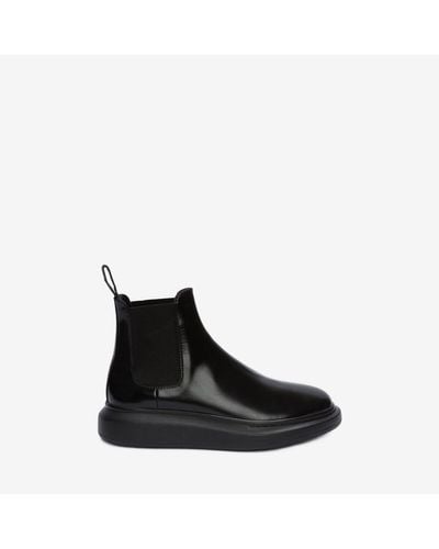 Alexander McQueen Oversized Sole Chelsea Boots - Black