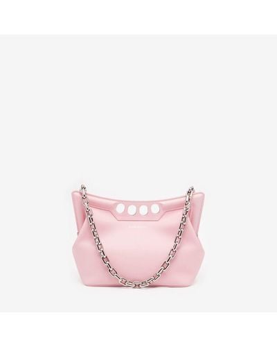 Alexander McQueen Pink The Peak Bag Small