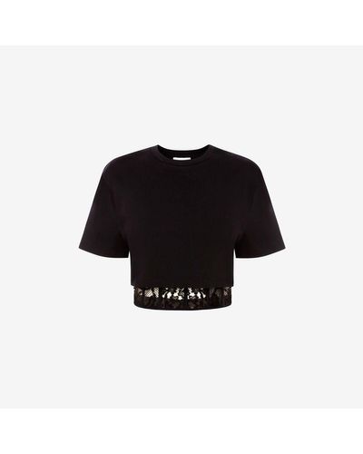 Alexander McQueen コルセット Tシャツ - ブラック