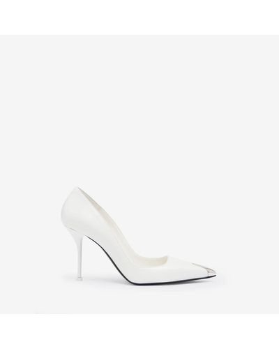 Alexander McQueen White Punk Pump