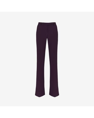 Alexander McQueen Purple Narrow Bootcut Trousers
