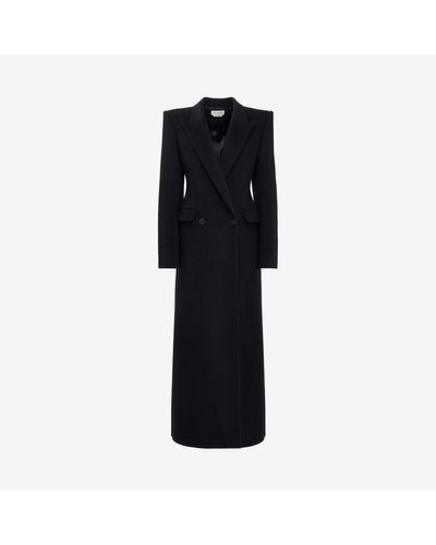 Alexander McQueen Double-breasted Tailored Coat - Black