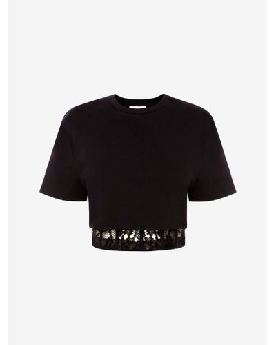 Alexander McQueen コルセット Tシャツ - ブラック