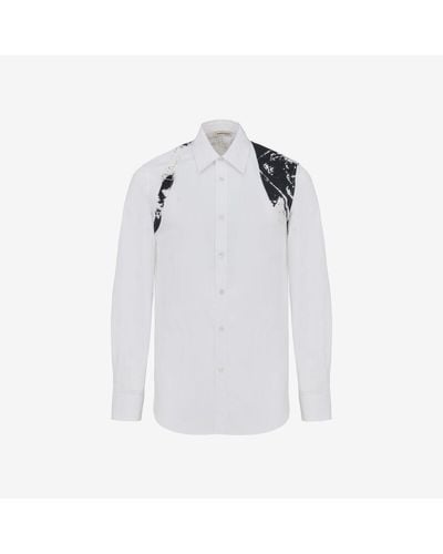 Alexander McQueen White Fold Harness Shirt