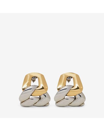 Alexander McQueen Silver Chain Earrings - Metallic