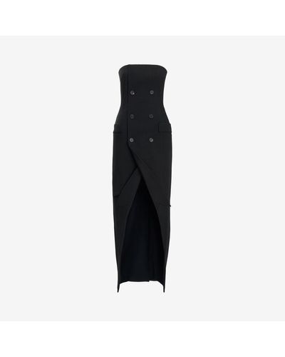 Alexander McQueen テーラード ビスチェ ドレス - ブラック