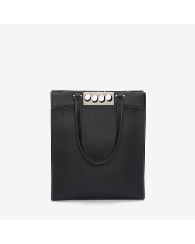 Alexander McQueen Grip Bag In Leather - Black