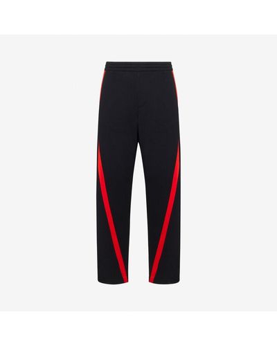 Alexander McQueen Twisted Stripe joggers - Red