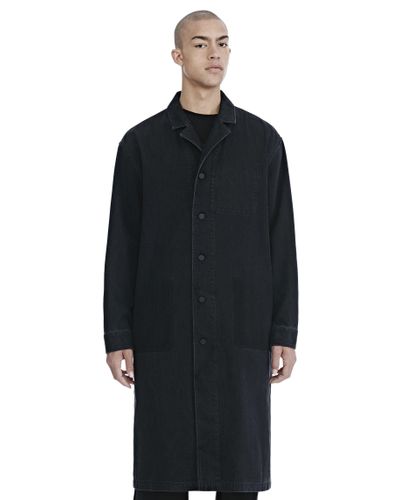 Alexander Wang Black Denim Lab Coat for Men - Lyst