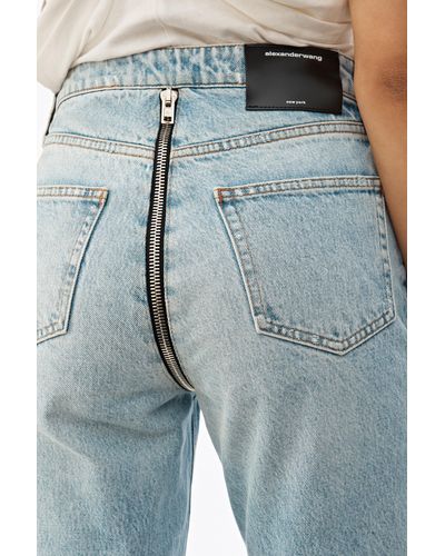 Alexander Wang Denim Cult Zip Jeans in Blue - Lyst