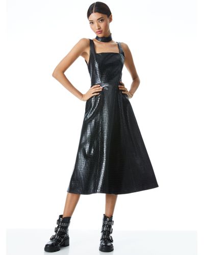 knee length leather pencil skirt