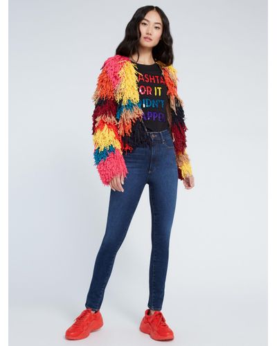 rainbow fringe jacket