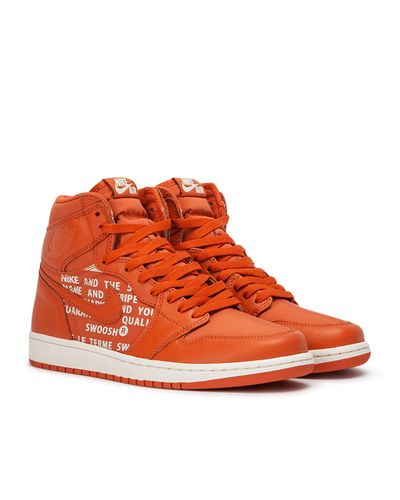 nike air jordan 1 retro high og orange
