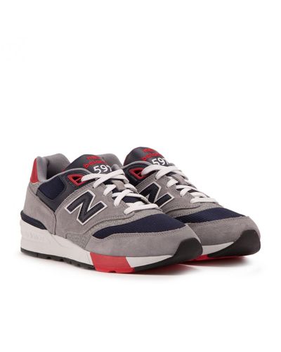 New Balance Suede Ml 597 Aab Low-top sneakers in Grey (Gray) for ... New Balance Suede Ml 597 Aab Low-top sneakers in Grey (Gray) for ...
