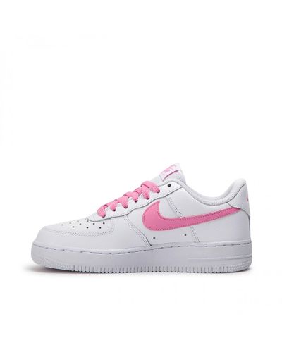 Nike WMNS Air Force 1 07 Essential Women, White Psychic Pink | Graffitishop