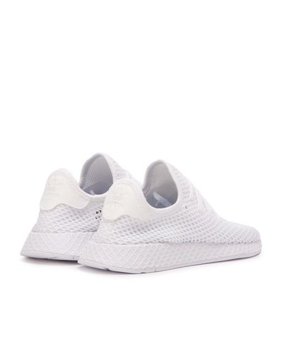 white adidas deerupt mens