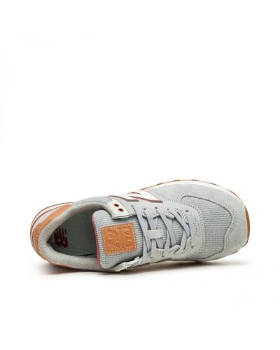 New Balance Leather Wl574 Bcz in Grey 